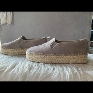 Sam Edelman Espadrille- putty suede; New without box